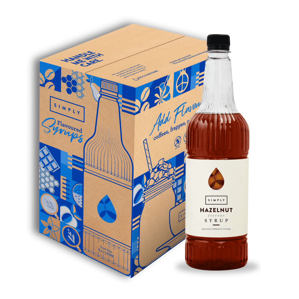 Simply Hazelnut Syrup Case (6 x 1 Litre)