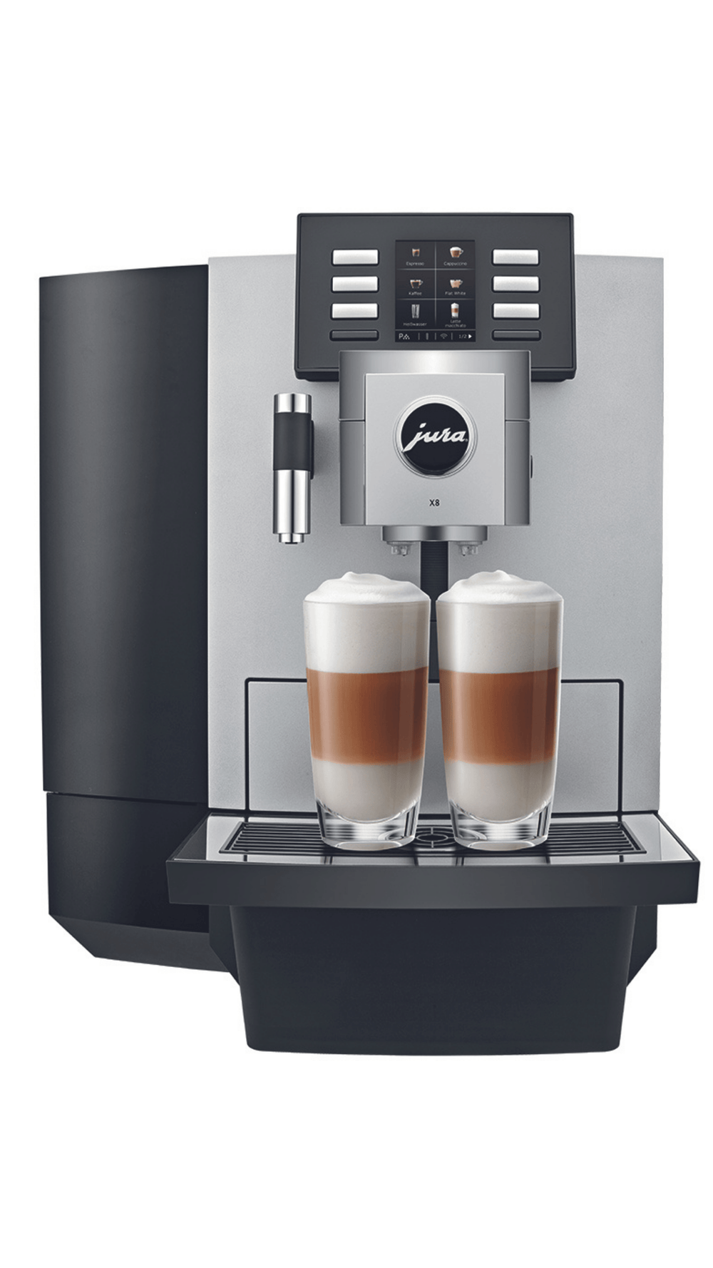 Jura JX8 Platinum Bean to Cup Coffee Machine (Platinum)