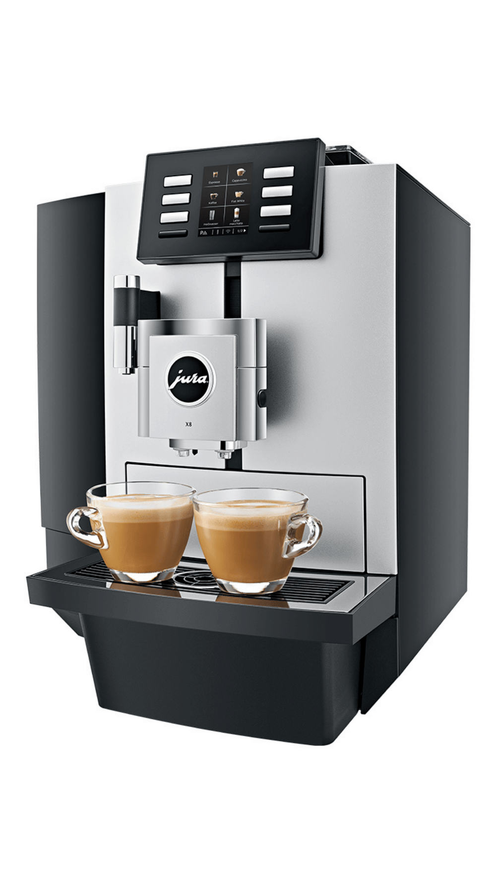 Jura JX8 Platinum Bean to Cup Coffee Machine (Platinum)