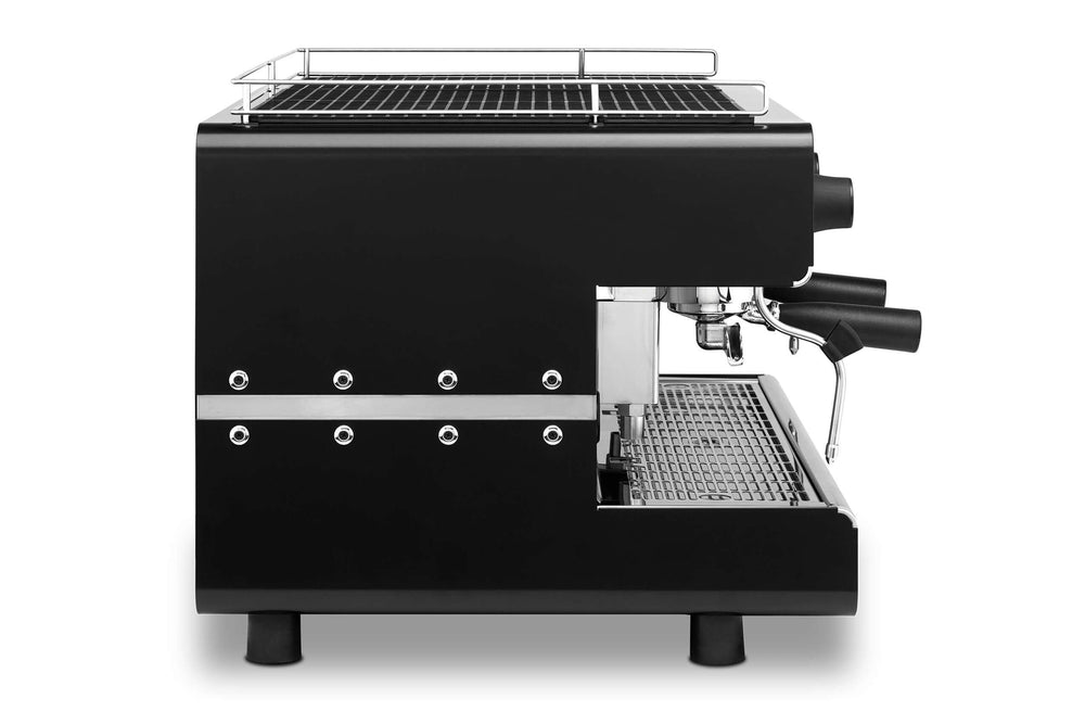Iberital IB7 Compact 2 Group Traditional Espresso Coffee Machine (Pure Black)