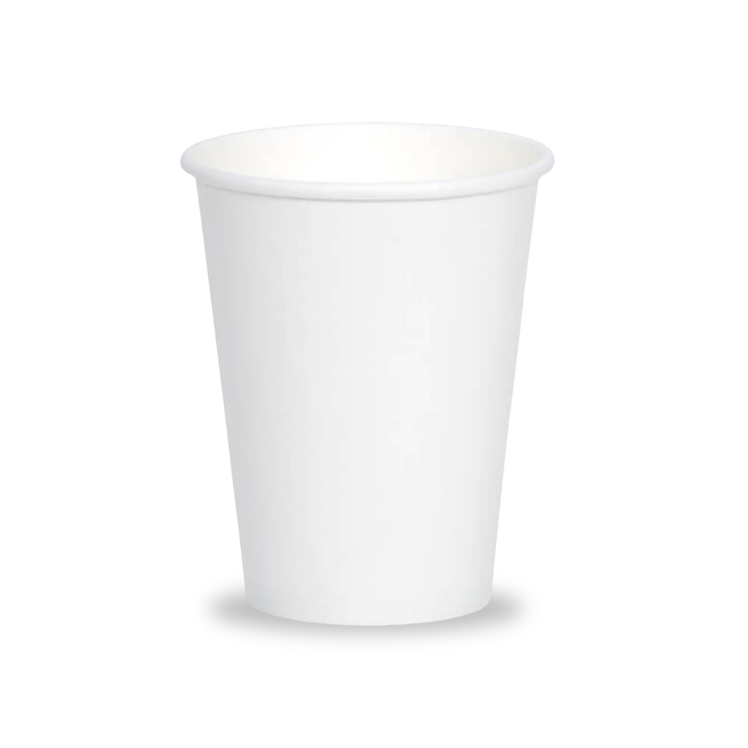 12oz White Single Wall Paper Cups