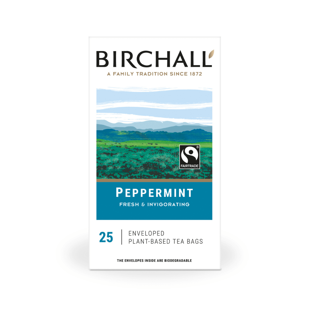 Birchall Peppermint Plant-Based Enveloped Tea Bags (25)
