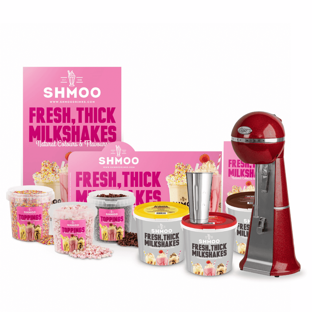 Shmoo Milkshake Starter Kit & Red Shmoo Milkshake Mixer