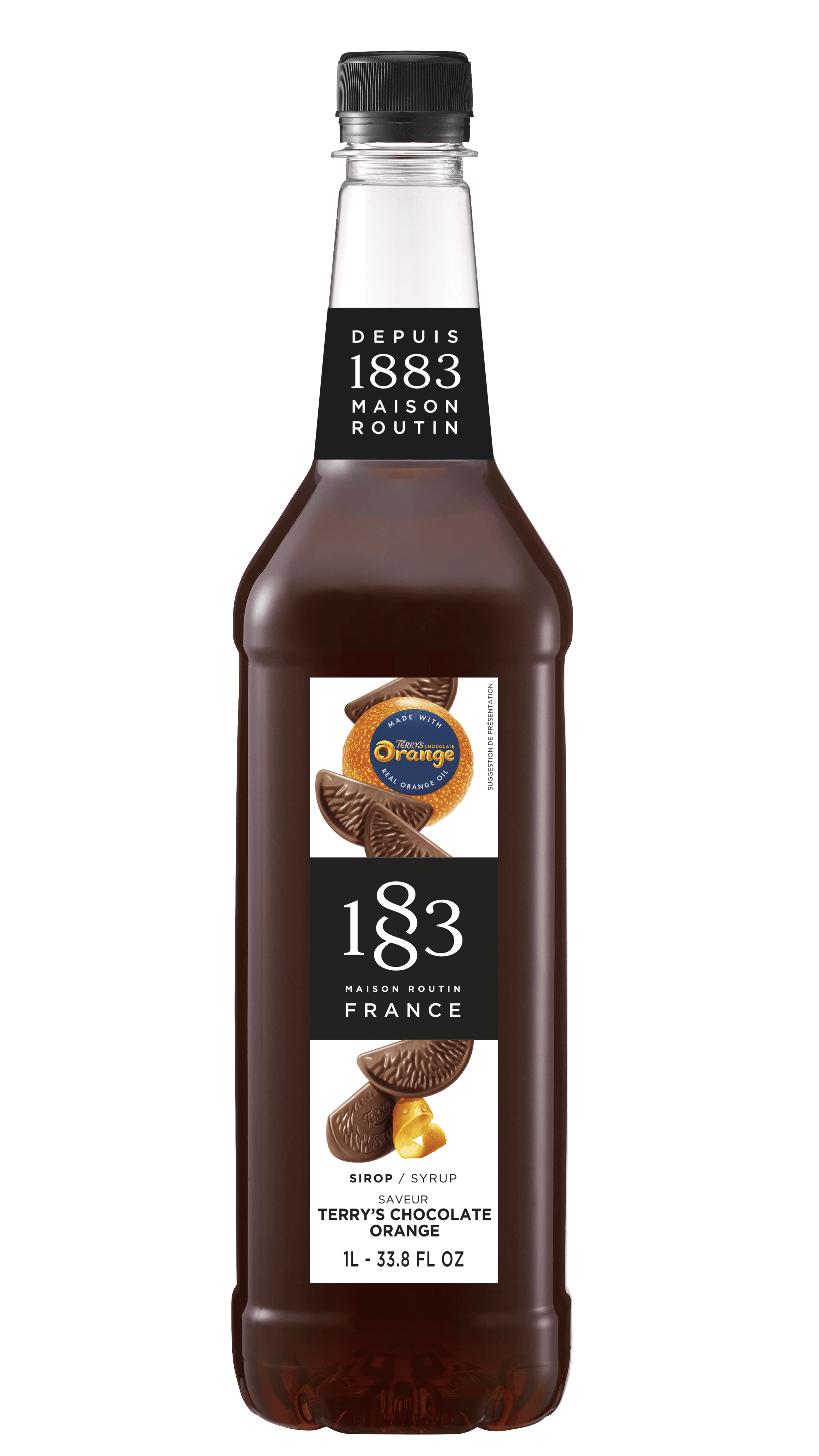 1883 Maison Routin Terry's Chocolate Orange Syrup (1 Litre Bottle)