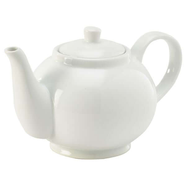 Genware Porcelain Teapot 45cl/15.75oz (Pack of 6)
