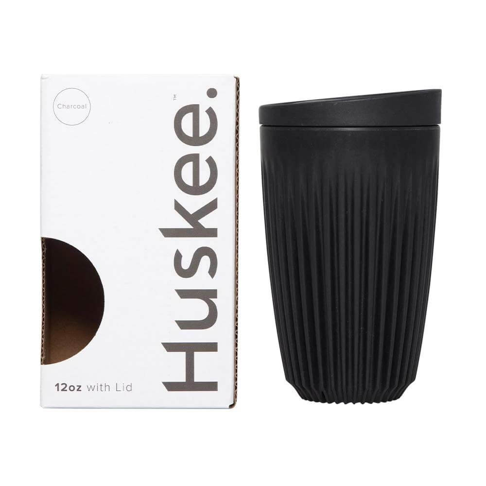 HuskeeCup 12oz Cup & Lid - Single Pack (Charcoal)