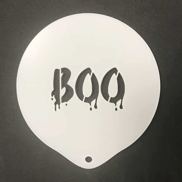 Halloween Boo Stencil