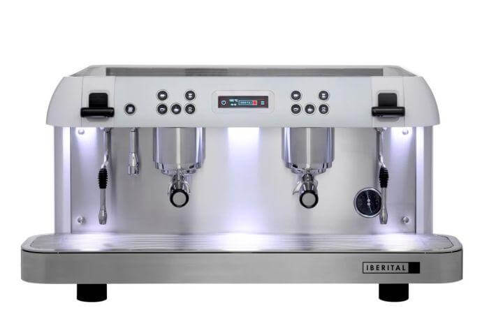 Iberital Expression Pro 2 Group Traditional Espresso Coffee Machine (White)