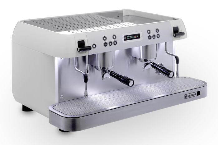 Iberital Expression Pro 2 Group Traditional Espresso Coffee Machine (White)