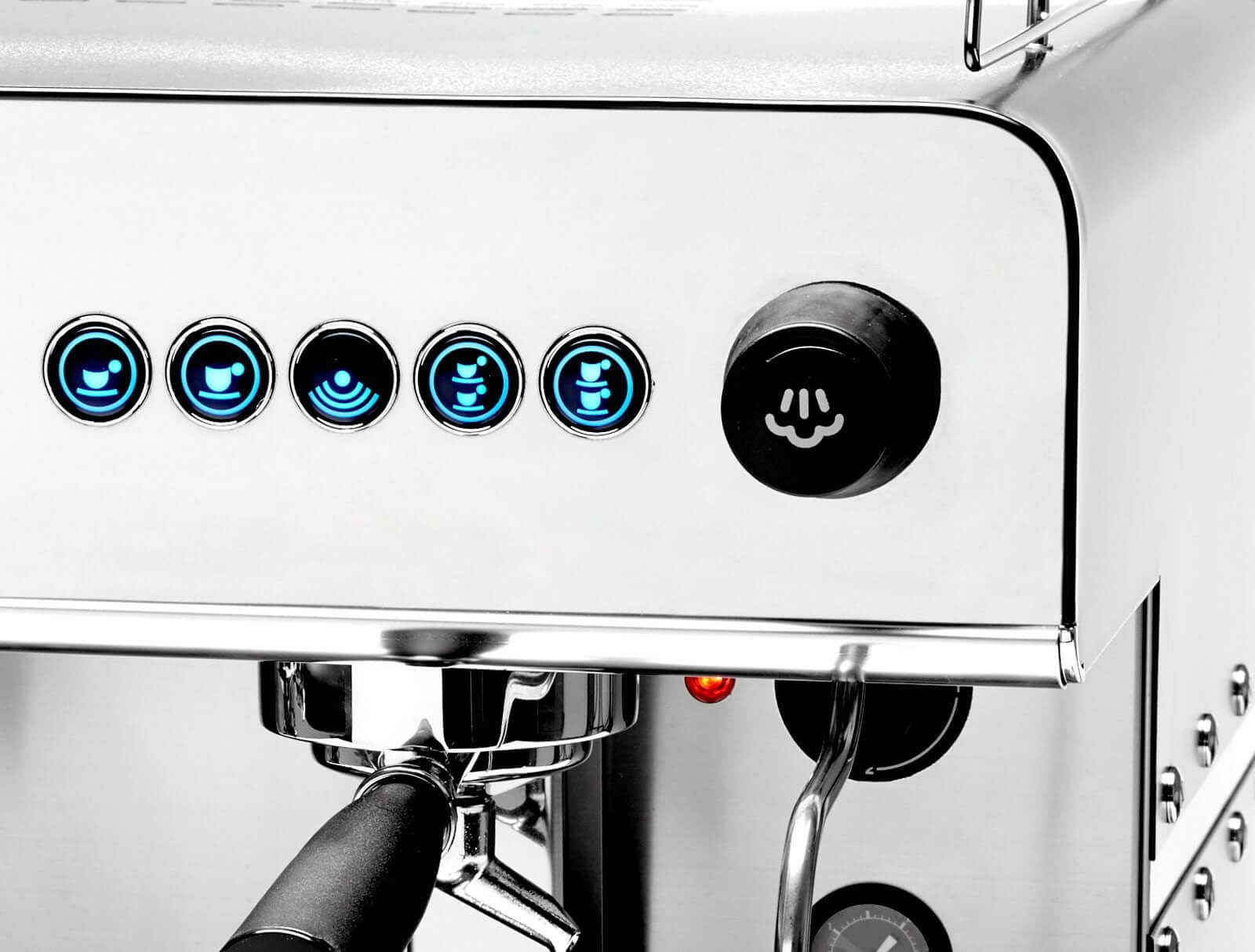 Iberital IB7 Compact 2 Group Traditional Espresso Coffee Machine (Pure Black)