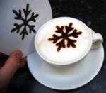 Snowflake Coffee Stencil