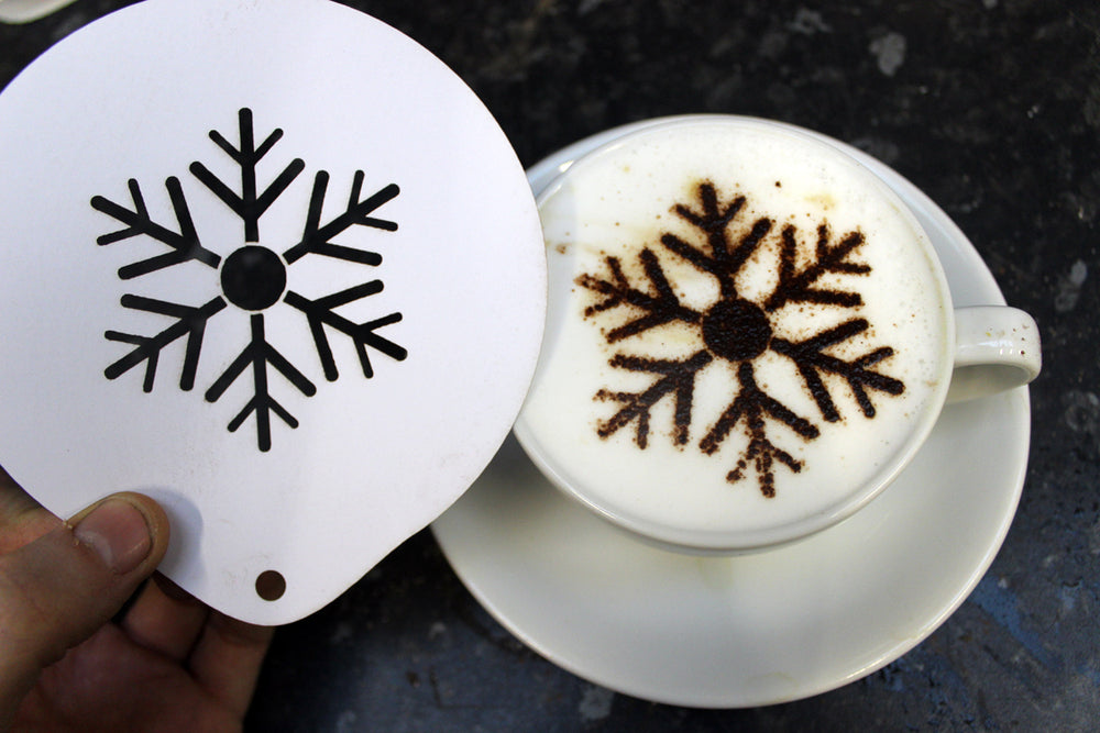 Snowflake (Pattern 2) Coffee Stencil